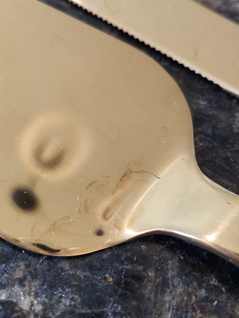 Cake Cutting Set Gold Knife And Server - Picture 3 of 4